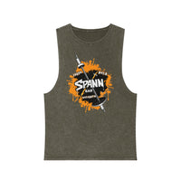 Spann Bar Graphic - Unisex Stonewash Tank Top