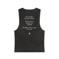 Spann Bar Graphic - Unisex Stonewash Tank Top