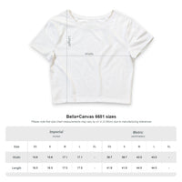 Spann Fitness - Women’s Poly-Cotton Crop Tee in White & Heather Olive