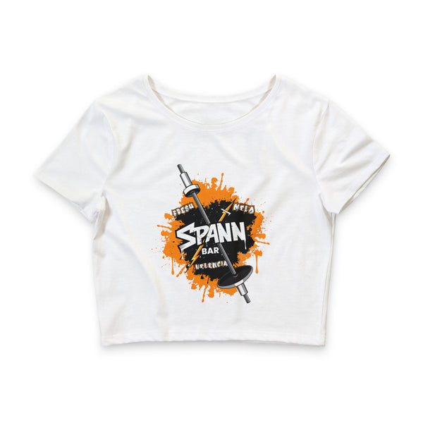 Spann Bar Graphic - Women’s Poly-Cotton Crop Tee