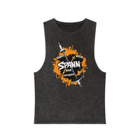 Spann Bar Graphic - Unisex Stonewash Tank Top