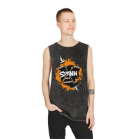 Spann Bar Graphic - Unisex Stonewash Tank Top