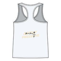 Spann Fitness - Women's Jersey Racerback Tank in White